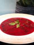 Caldo de verdura rojo o para "vampiros"