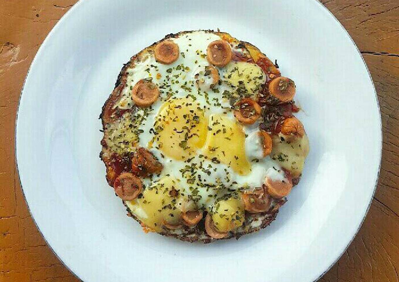 Potato pizza for breakfast