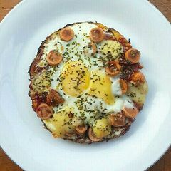 A picture of Potato Pizza for Breakfast.