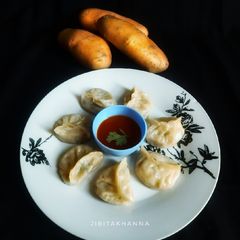 A picture of Aloo MOMO (Potato Momo).