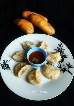 A picture of Aloo MOMO (Potato Momo).