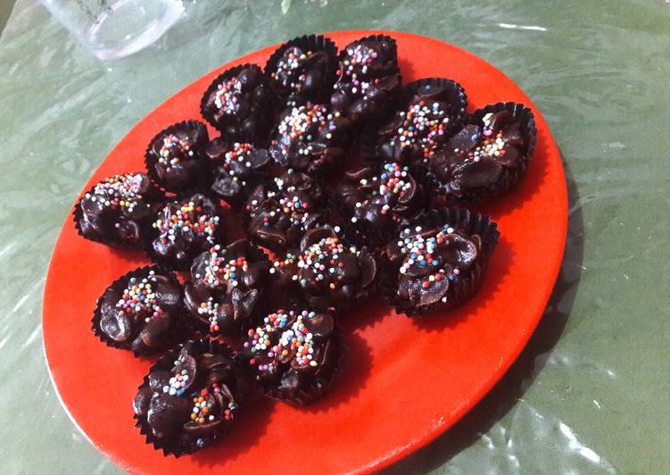 Ting2 kacang oven coklat leleh😊😊