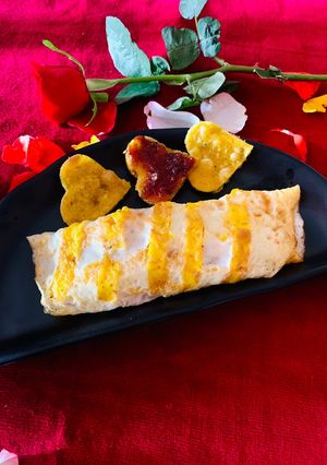 ওমলেট ফিউশন (omelette fusion recipe in Bengali) রেসিপির প্রধান ছবি