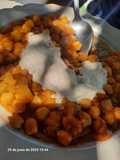 Garbanzos con salsa kebab