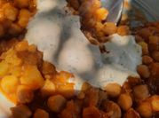 Una foto de kebab frito