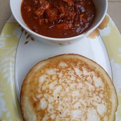 A picture of Sinasir with shredded beef stew.