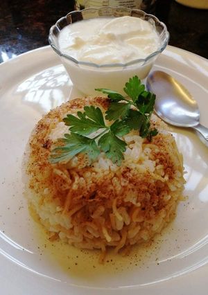 صورة لوصفة رز بالشعيرية