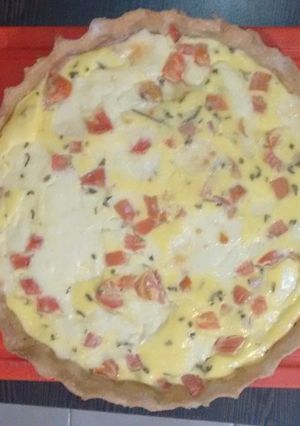Una foto de Tarta de jamón y queso