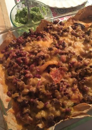A picture of Ground Beef Nachos.
