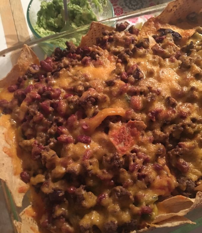A picture of Ground Beef Nachos.