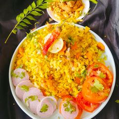 A picture of POHA (Masala Poha for light and Healthy Breakfast).