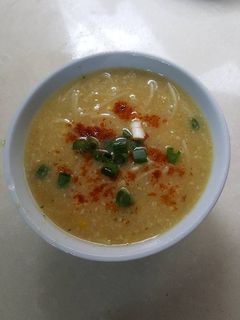 صورة لوصفة شوربة الذره بالدجاج