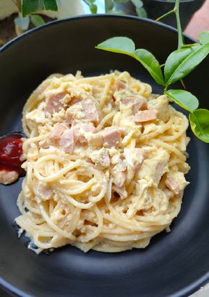 Foto resep Spaghetti carbonara