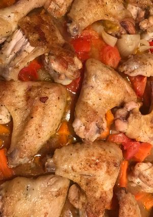 Una foto de Alitas de pollo al horno ideal para la cena