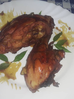 Una foto de Pollo agridulce o caramelizado