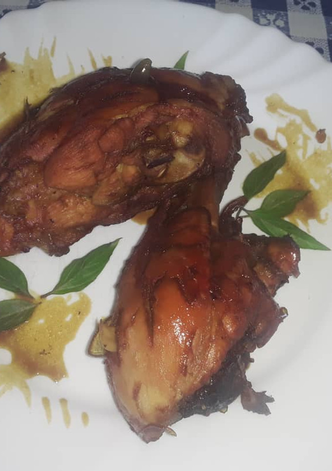 Una foto de Pollo agridulce o caramelizado