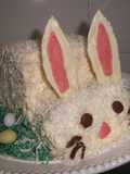 Tarta en forma de conejo