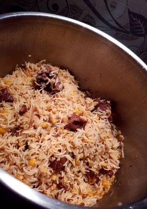 صورة لوصفة رز بحمص