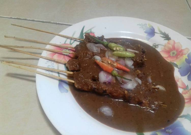 Sate ayam bumbu kacang simple☺