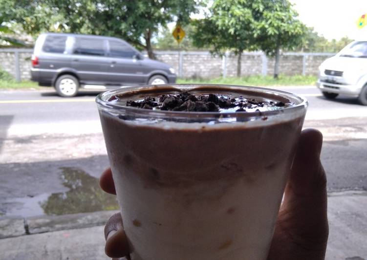 Dalgona milo ala anak mager