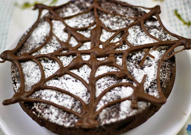 chocolate spider web recipe main photo