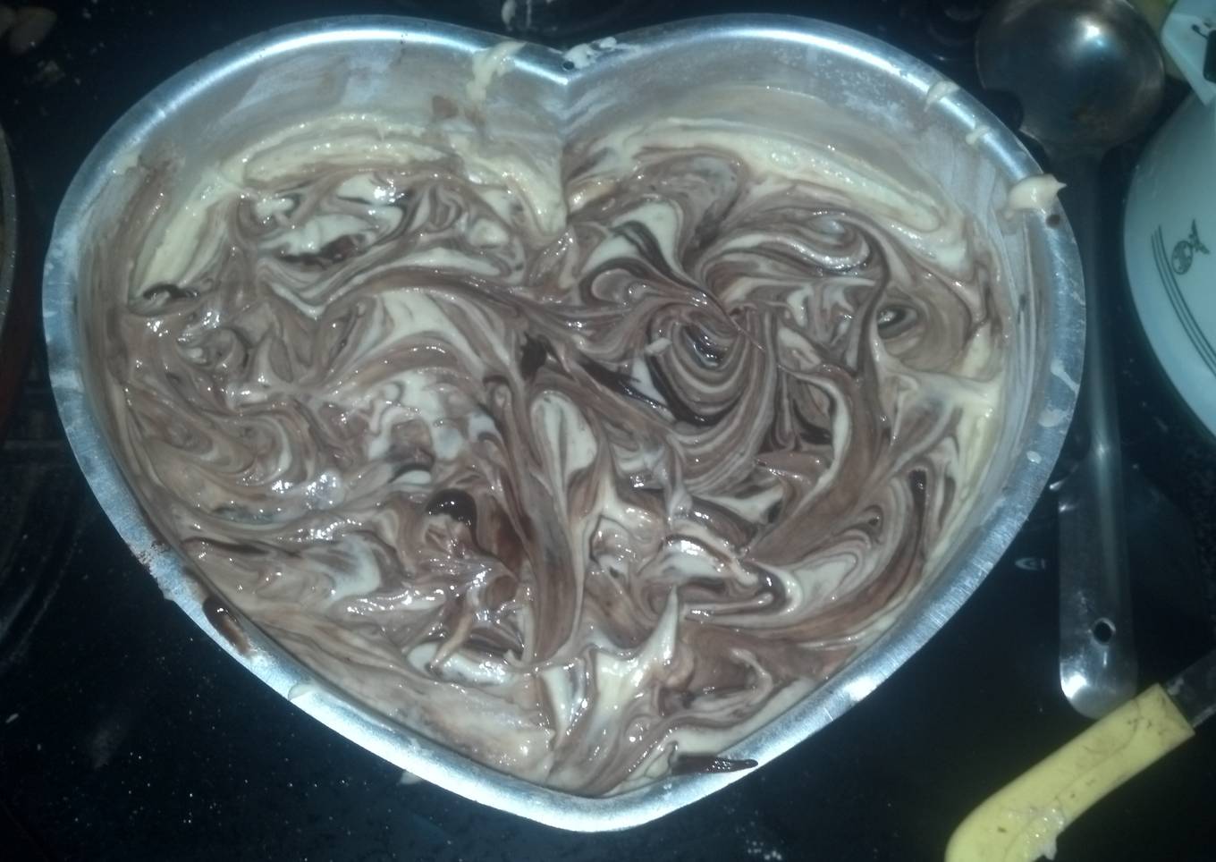 Chocolate Vanilla Marble Cake