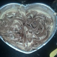 A picture of Chocolate Vanilla Marble Cake.