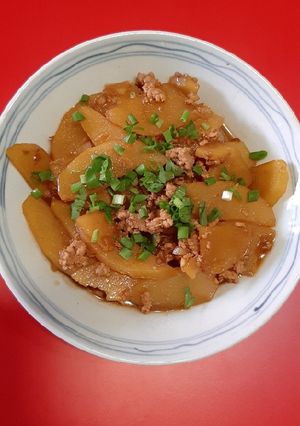 Foto resep Kentang kecap daging babi cincang