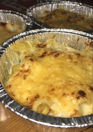 صورة لوصفة معكرونة بصلصة النقانق🍝