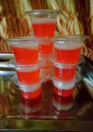 Foto resep Puding Merah Putih