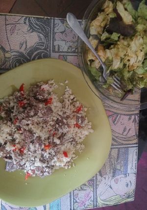 Una foto de Arroz de coliflor