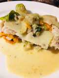 Pescado con papas y crema en la Essen