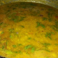 A picture of Daal palak (spinach).