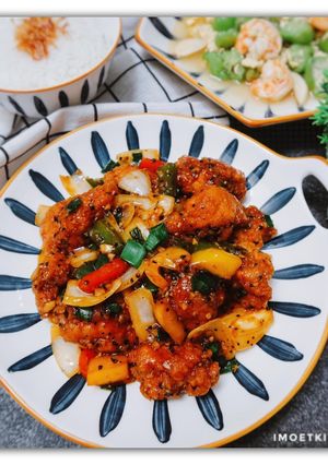 Foto resep Black pepper chicken crispy