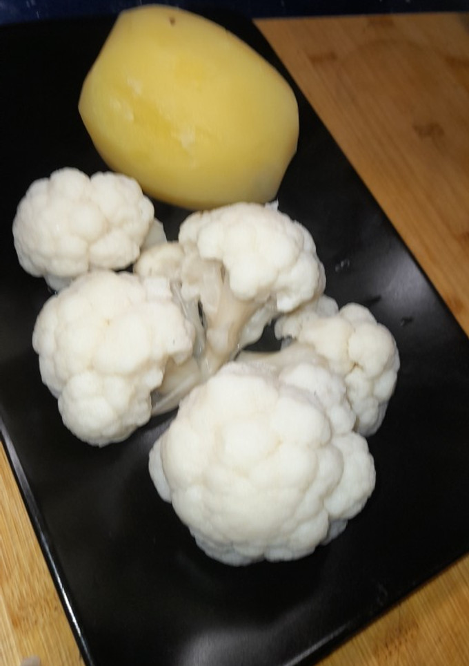 Una foto de Coliflor con patatas
