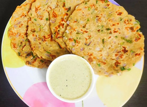 A picture of Besan veggi Cheela.