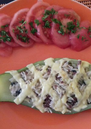 Una foto de Zapallos italianos rellenos