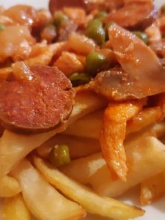 Csirkemell ragu gazdagon recept fotója