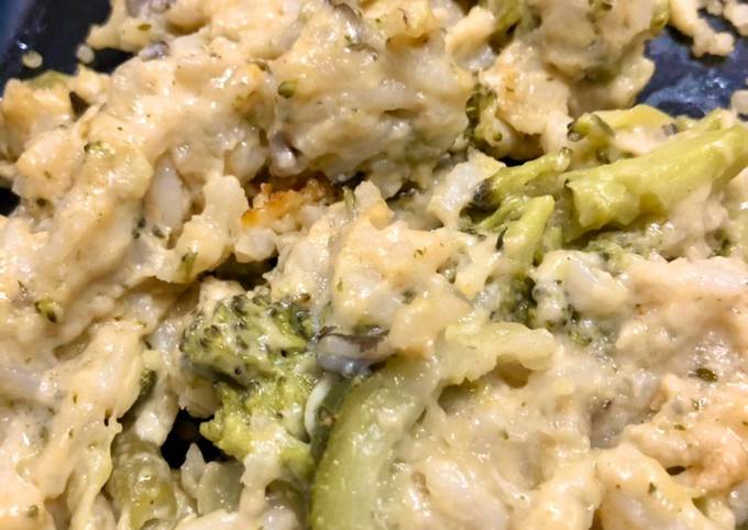 Steps to Make Quick Broccoli wild rice casserole