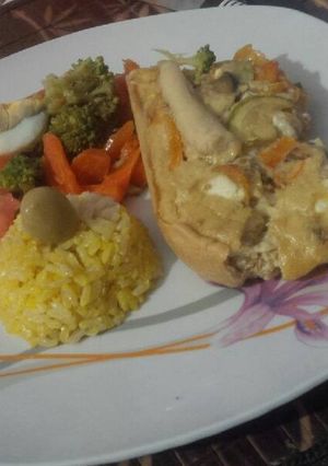 Una foto de Tarta flash de verduras