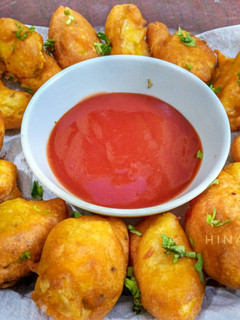 A picture of One Bite Egg Pakora.