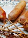 Corn dog "frankfurts envueltos"
