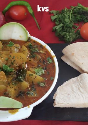 A picture of Sabzi Lauki Dahiwali.