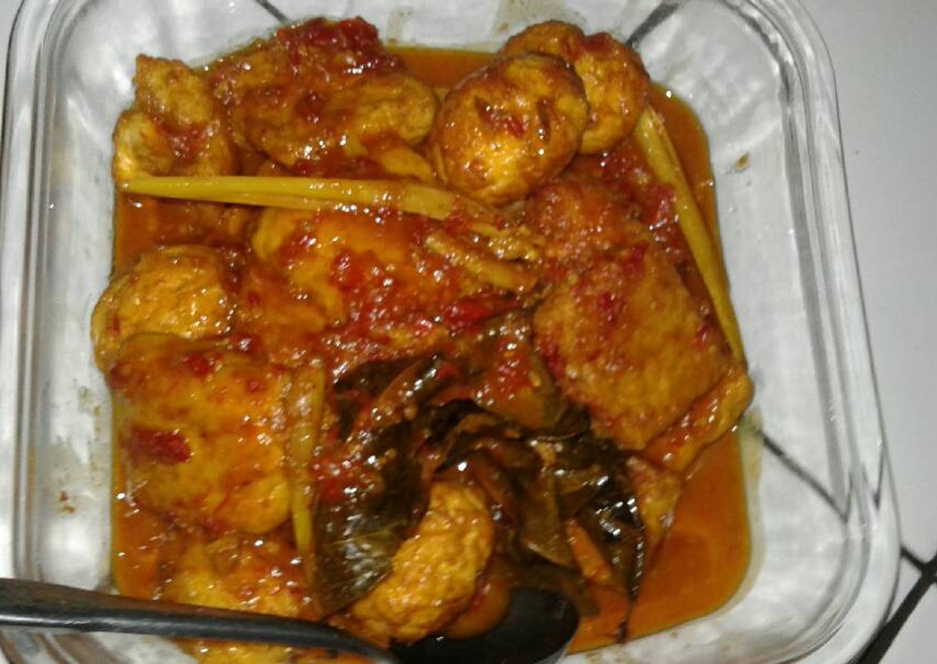 Rendang tahu tempe telor