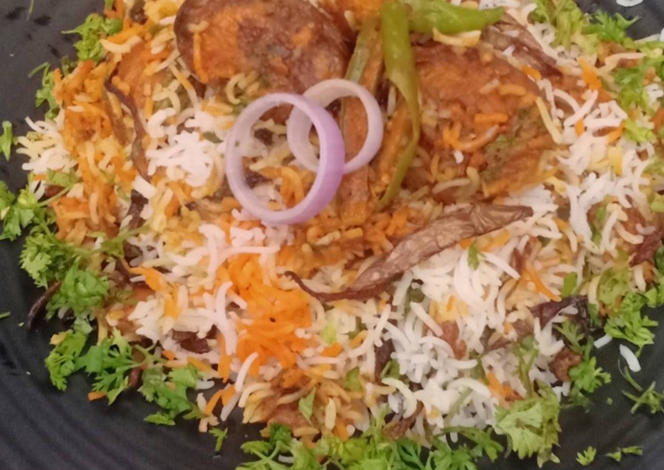 Dum Aloo Biryani