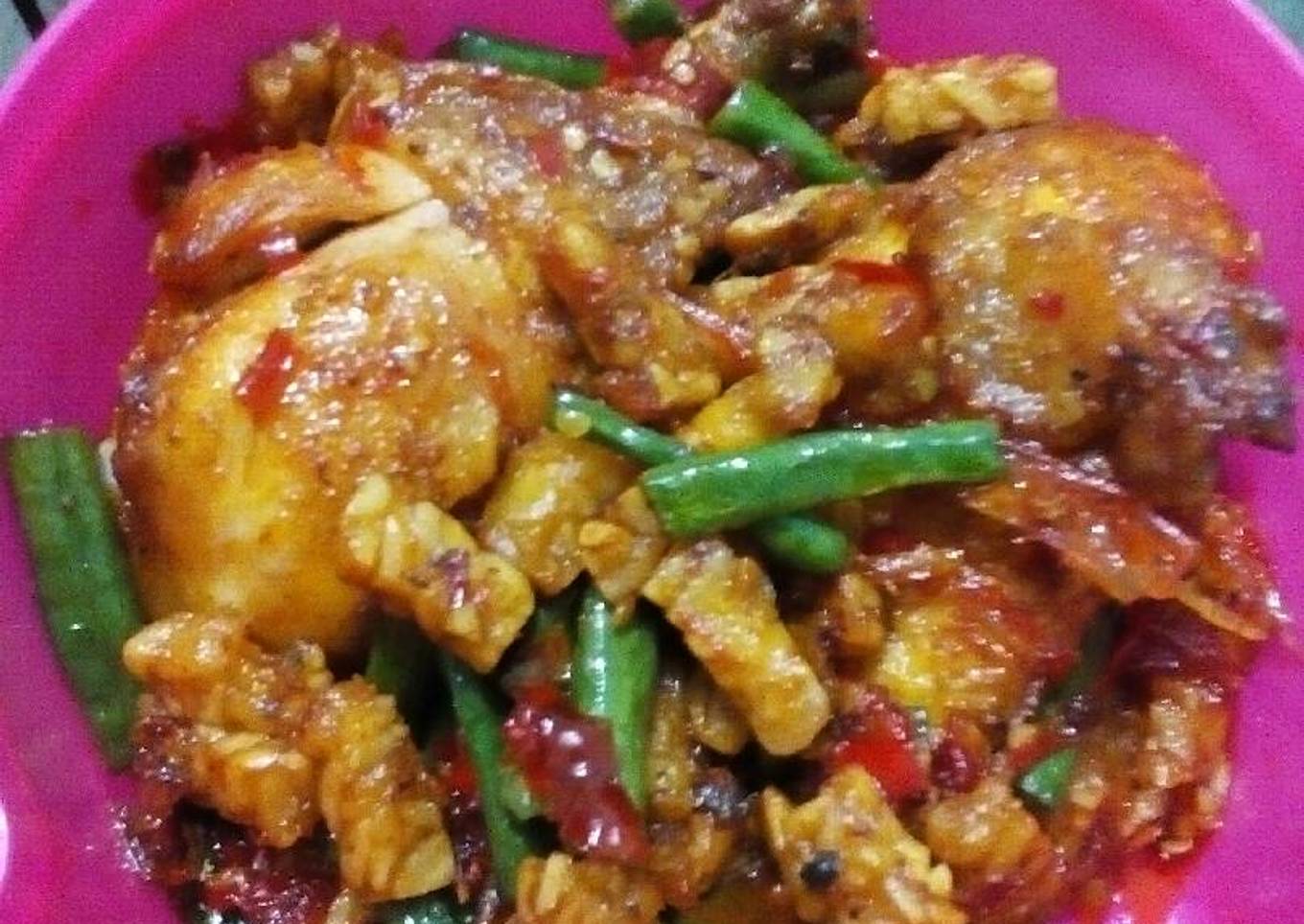 Balado Ayam Kacang Tempe