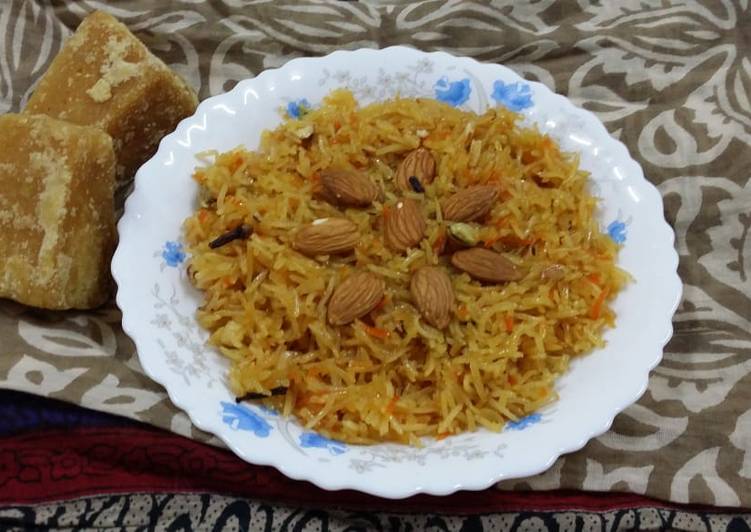 Simple Way to Make Super Quick Homemade Jaggery Rice