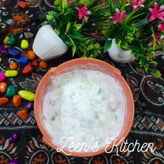 A picture of Cucumber Peel Raita.