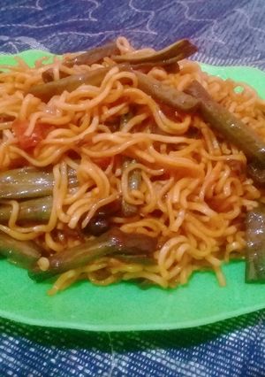 Foto resep Mie goreng kacang panjang