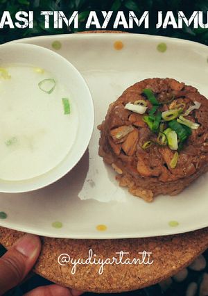 Foto resep Nasi Tim Ayam Jamur